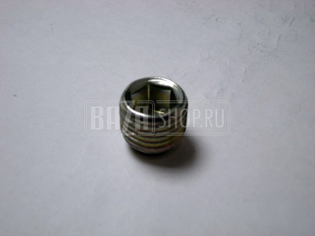 Пробка  блока цилиндров дв.ЗМЗ 406, 409 КГ 1/4" (масляной магистрали, металл) ЗМЗ / 296562-П29